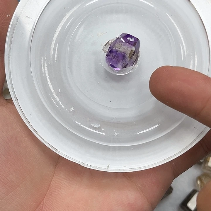 蛋***、银S925镶嵌紫晶珠宝半成品29