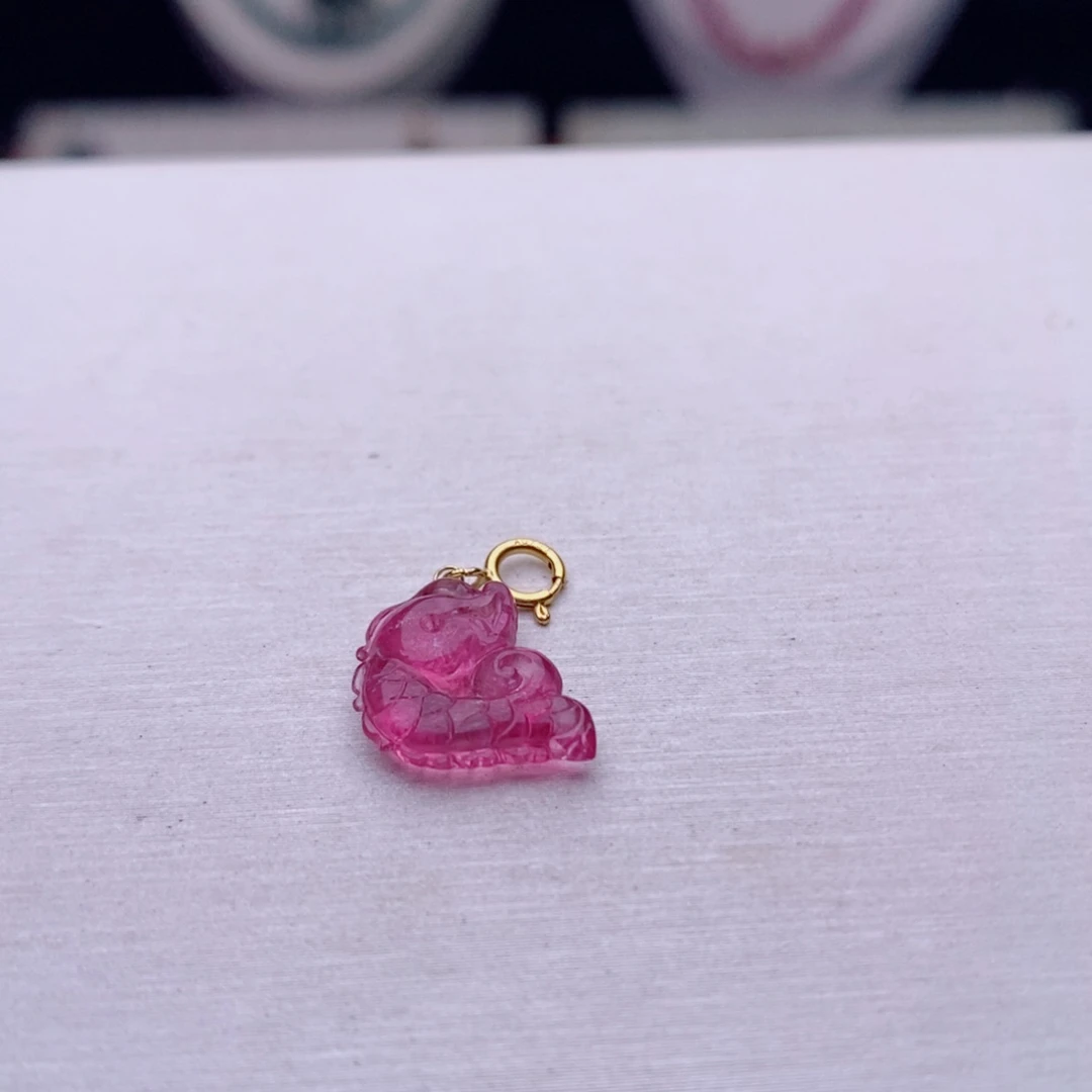 18K金镶嵌小滴溜碧玺碧玺A小滴溜