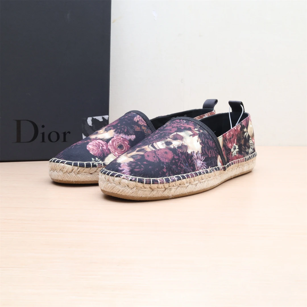 99新 DIOR/迪奥 活动老花布鞋 印花 PVC 42码P224306361