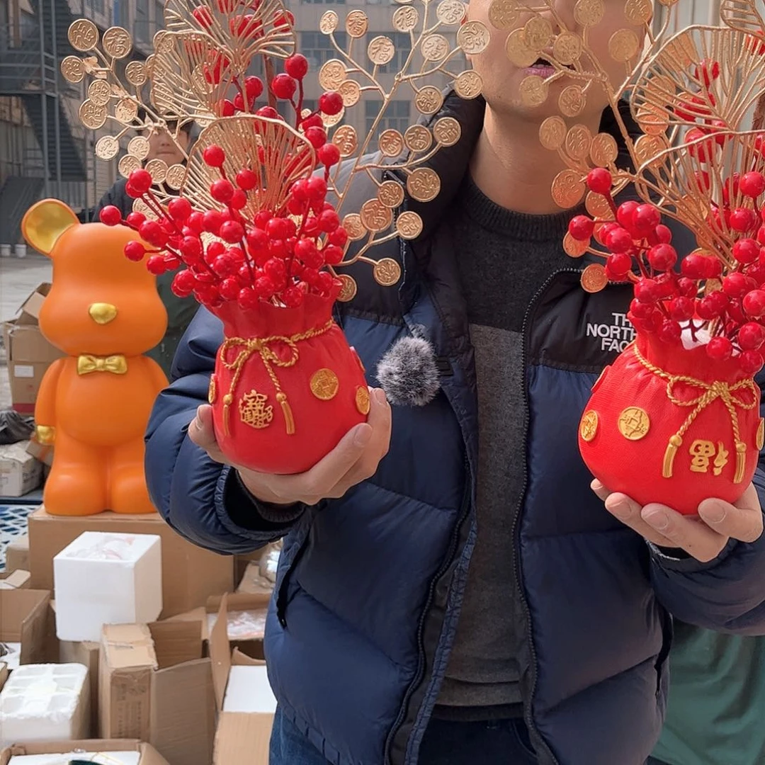 树脂10号红果摆件摆件家居