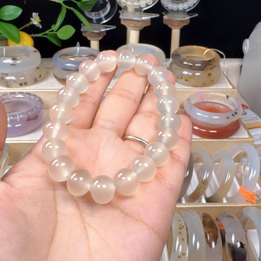 玛瑙/玉髓手镯合金荔***