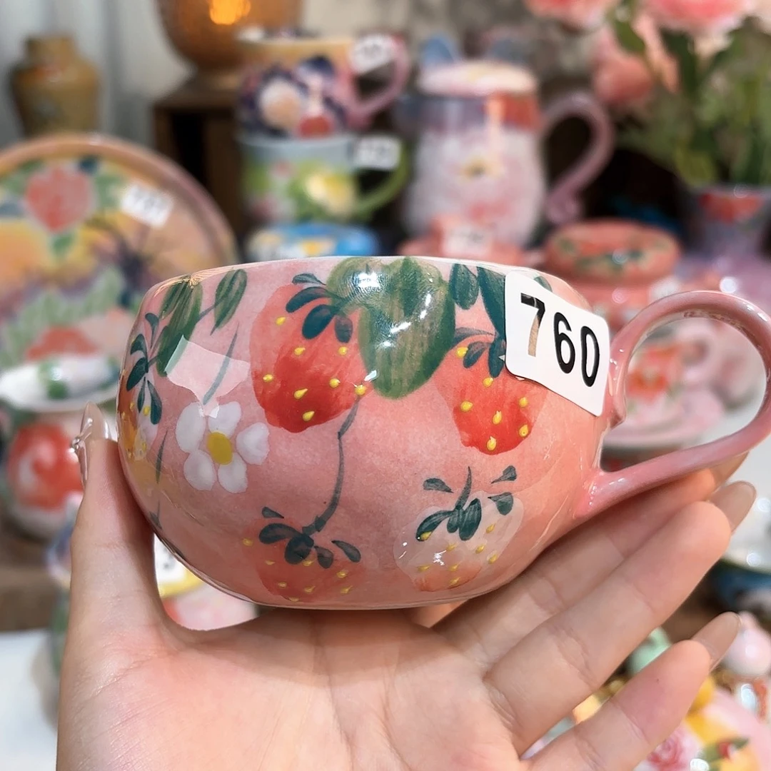 景德镇手绘高温釉下彩陶瓷茶具