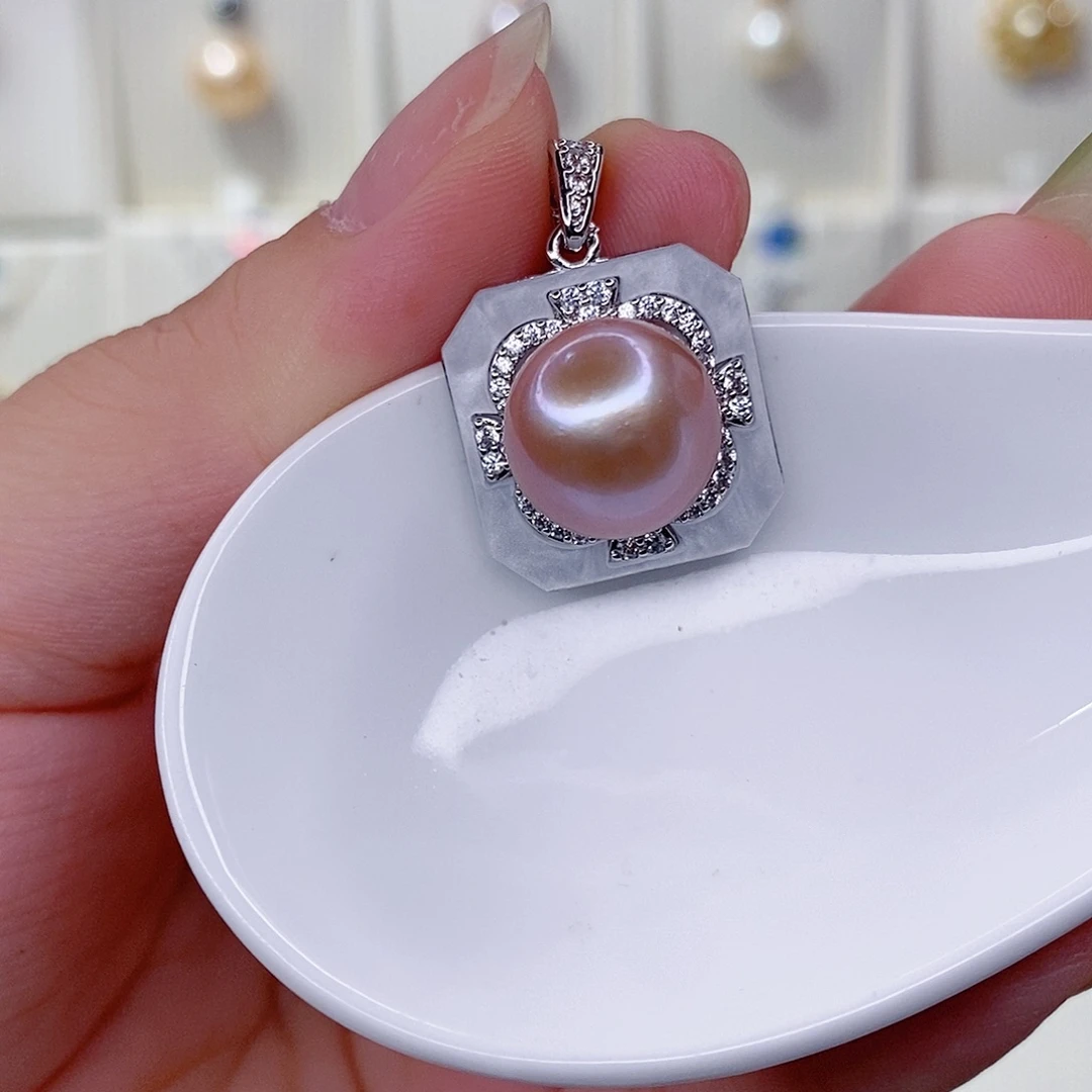 淡水珍珠未镶嵌吊坠(赠链)