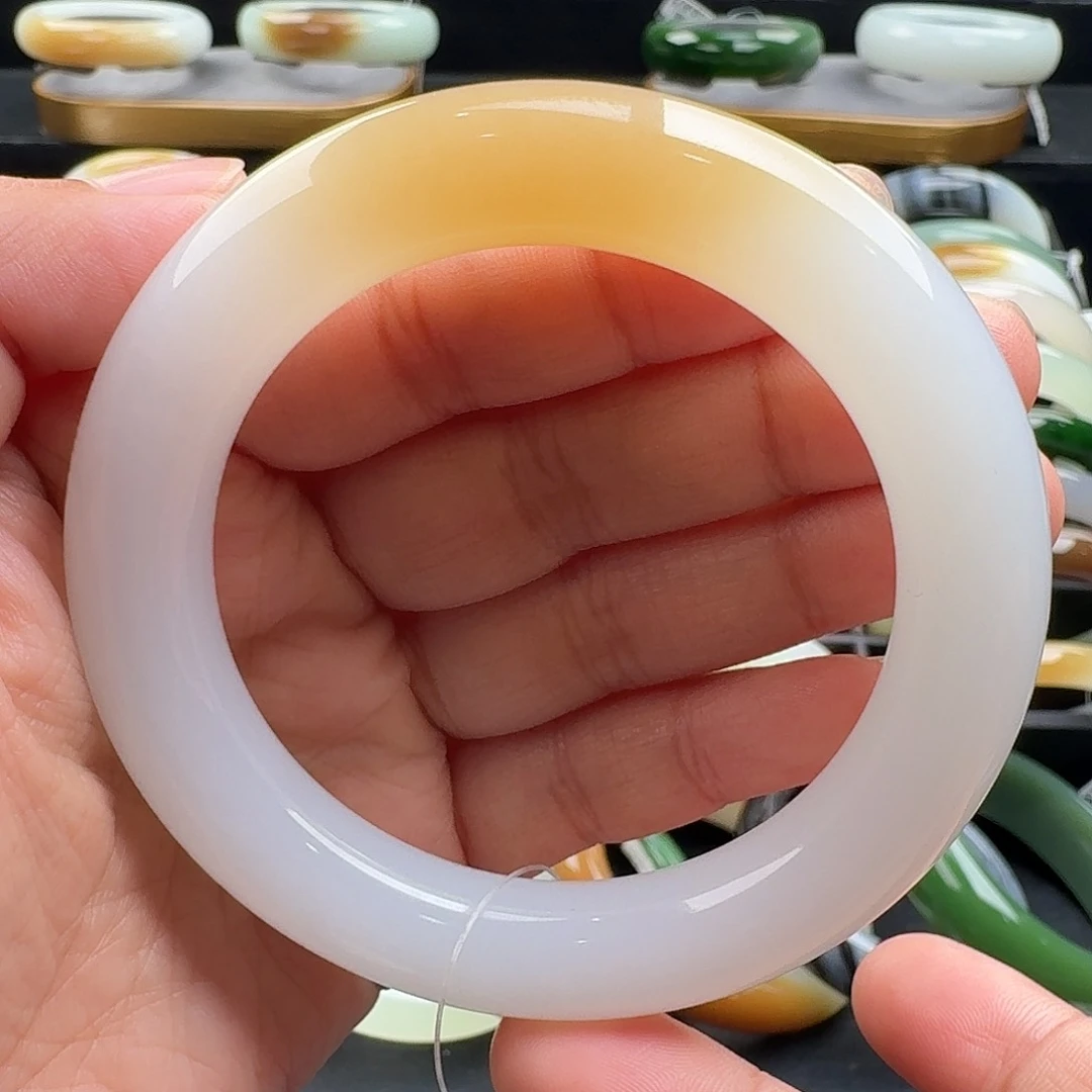 未镶嵌手镯和田玉54.5完品无包容