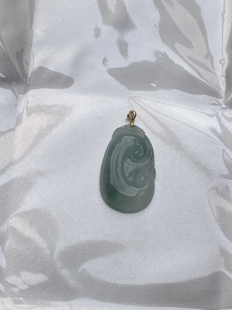 天然缅甸翡翠A货如意