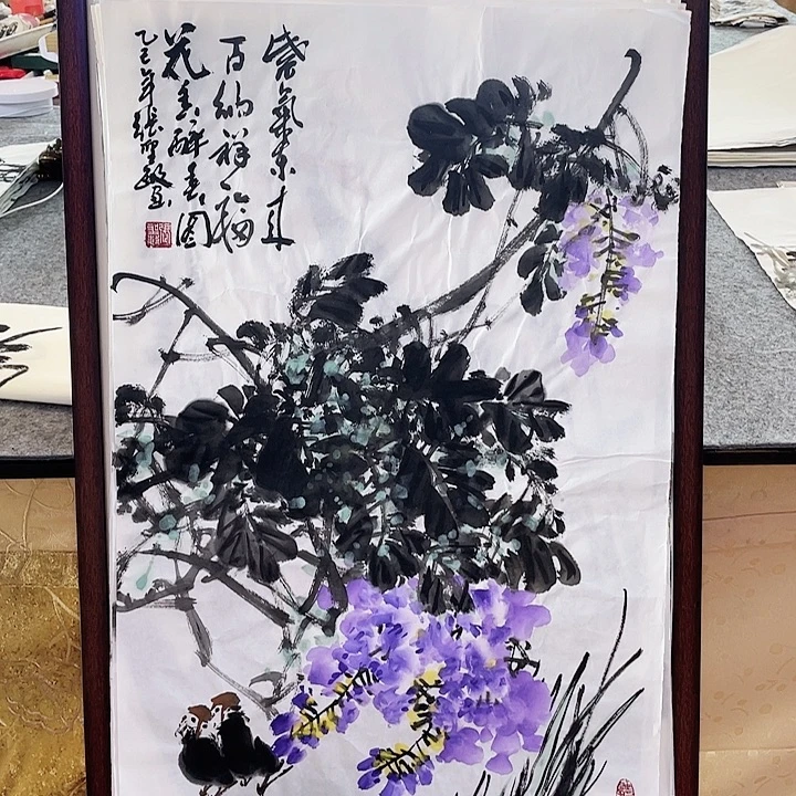国画张圣敏先生纯手绘作品