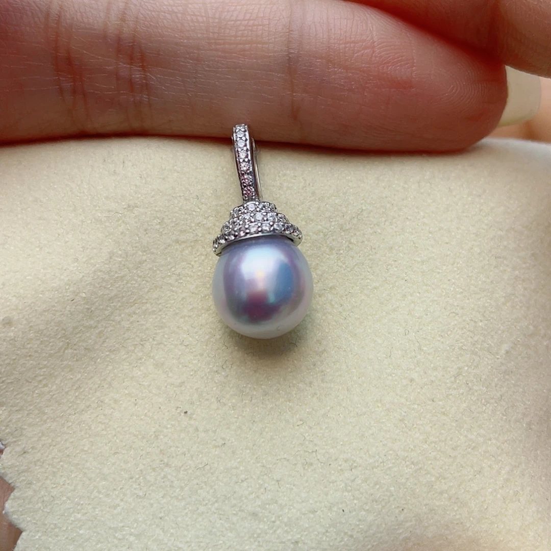 颈饰银S925镶嵌海水珍珠w79