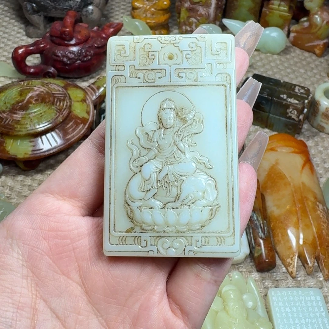 白玉菩提吊坠挂件