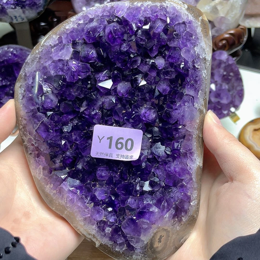 紫晶珠宝半成品未镶嵌