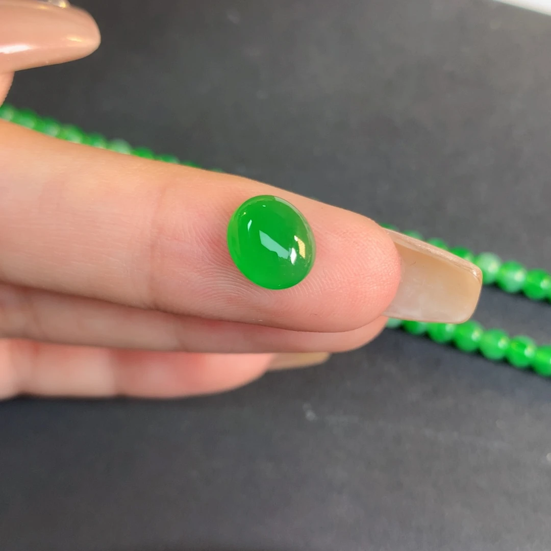 翡翠裸石翡翠翡翠8.93-7.65-3.29