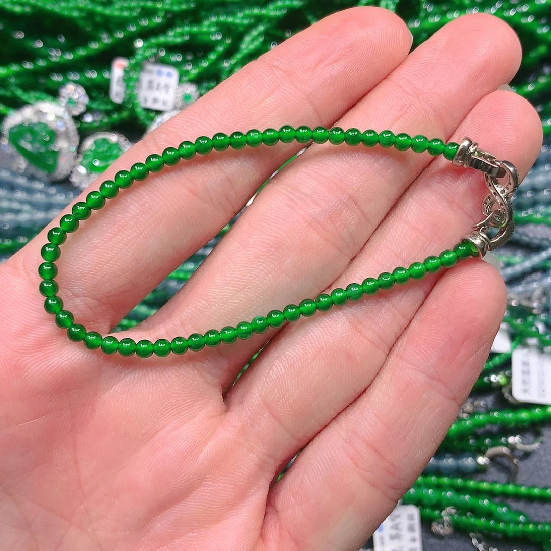 翡翠手链未镶嵌天然