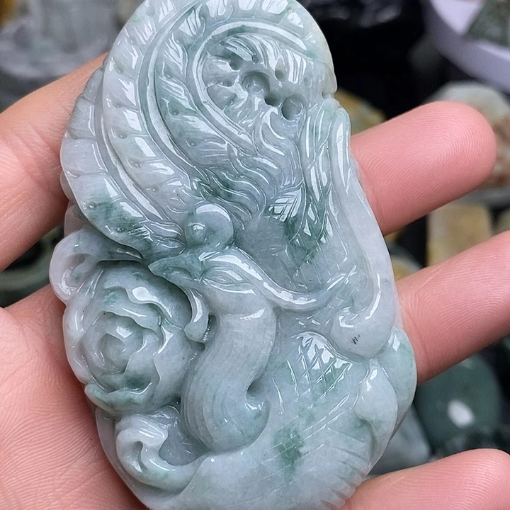 翡翠未镶嵌颈饰天然翡翠67