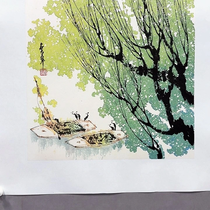 国画亲笔手绘放心去藏