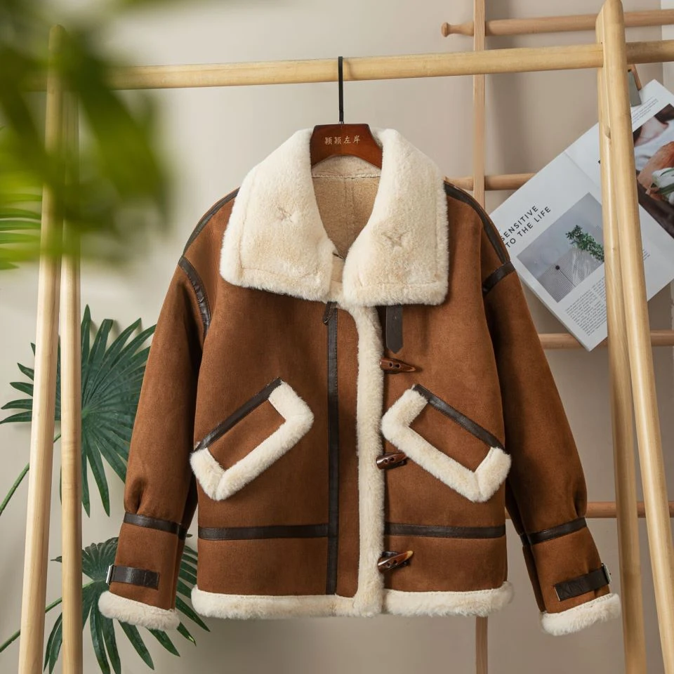 002外套女新款高级感炸街加厚短款机车服