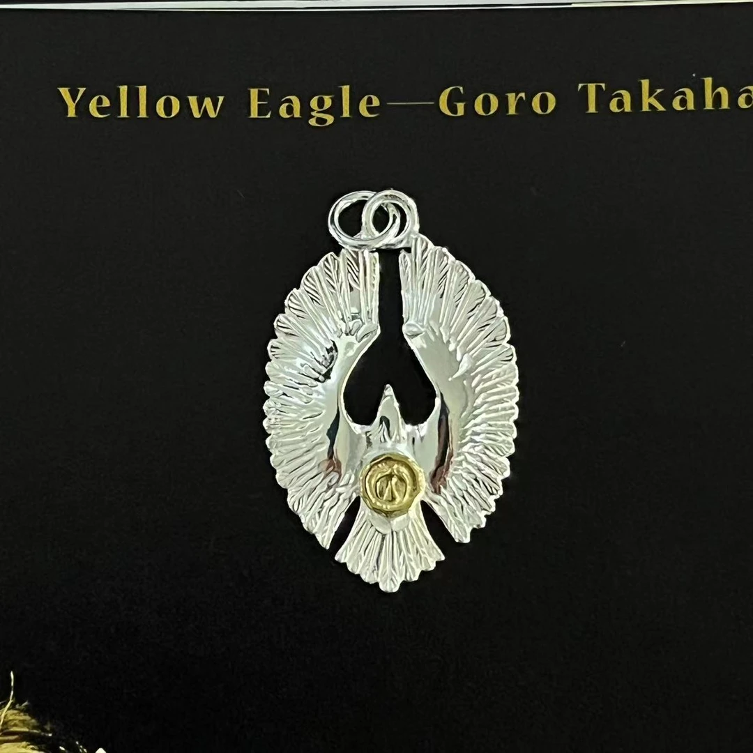 吊坠925银 NO114精工手作展翅老鹰吊坠印第安小众风格菊地健飞鹰