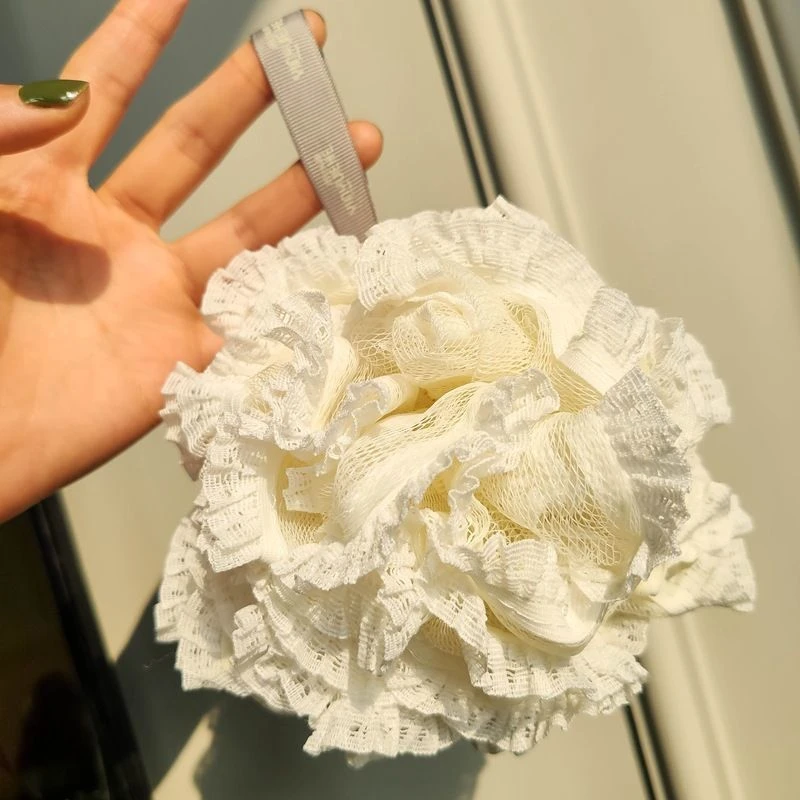 蕾丝沐浴球大号柔软不散可爱少女起泡丰富搓澡神器女士泡澡专用