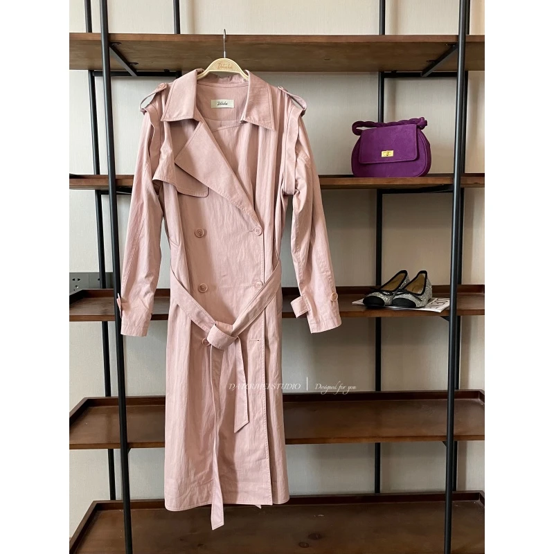 大头黑STUDIO 【纸皮风衣】2025秋可拆袖子风衣（含腰带）D225T05276