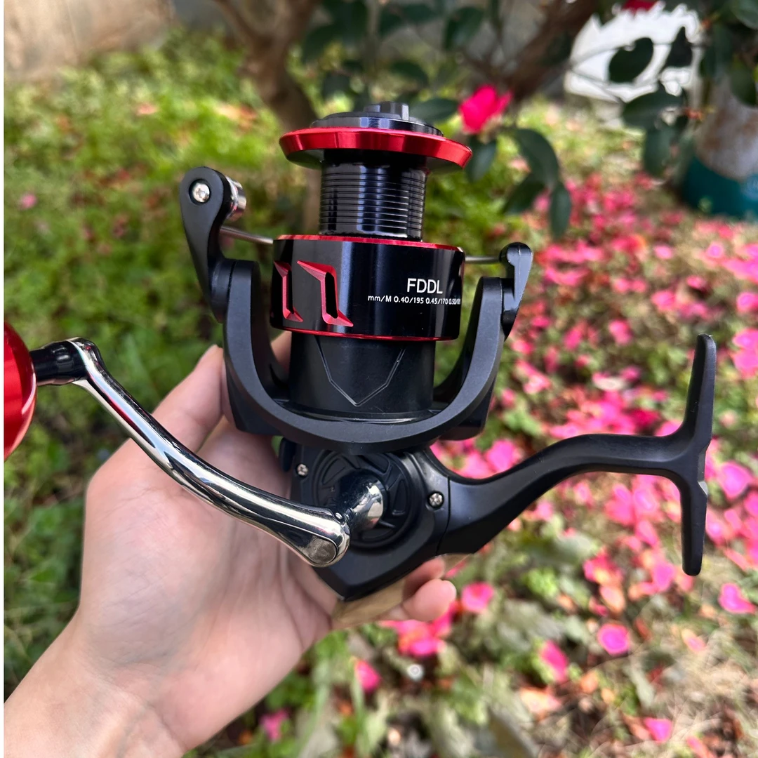 品质款美式金属摇臂纺车轮远投大物轮海竿轮路亚轮矶钓滑漂鱼线轮