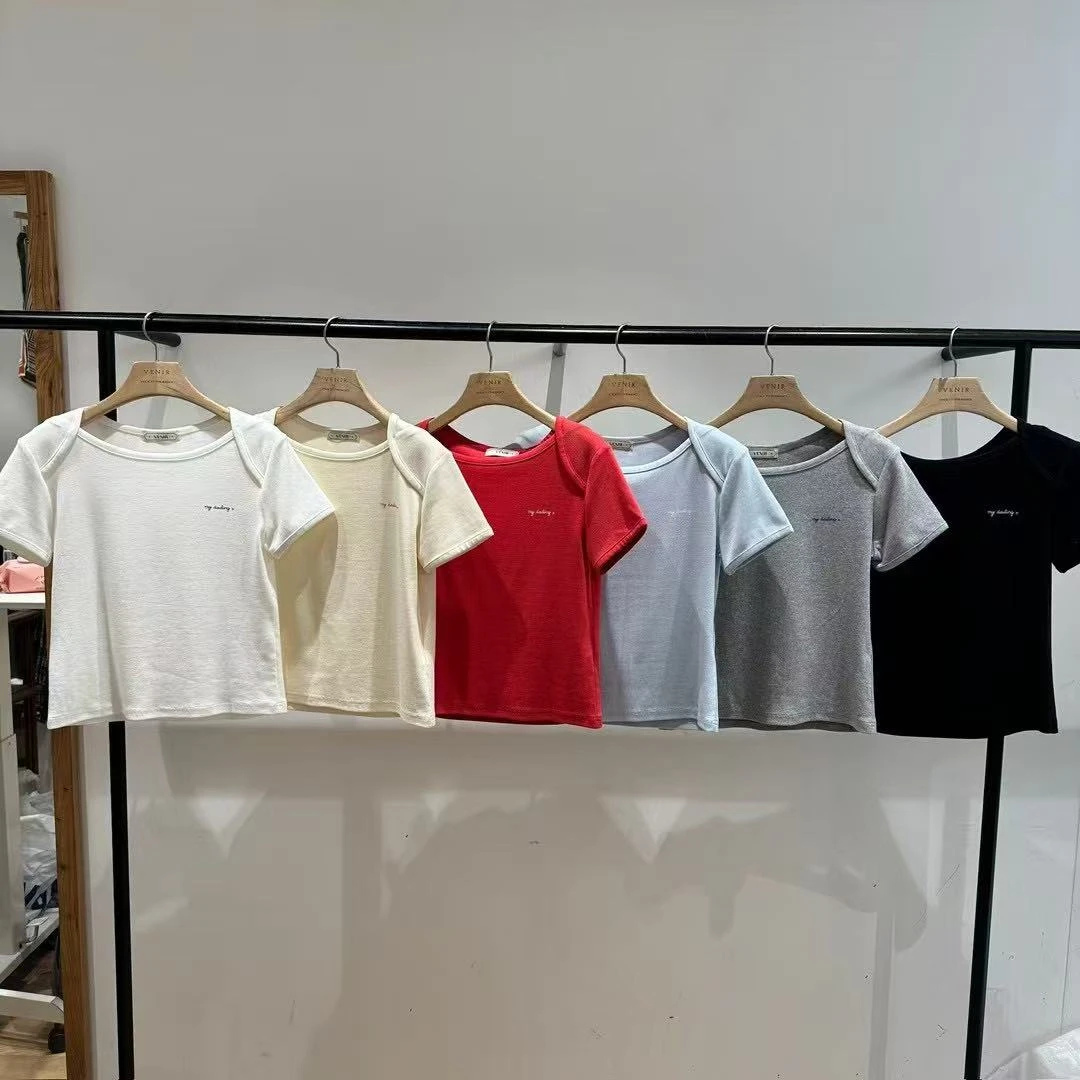 韩国正品 25春 ve插肩袖显瘦短袖T（N0退～）