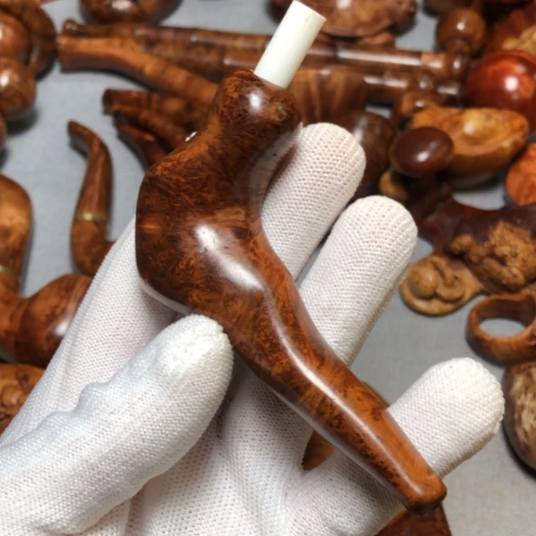 【闪购商品】木麻梨疙瘩火琉璃手把件