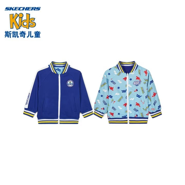 Skechers斯凯奇童装男童外套上衣小童开衫 L321B036