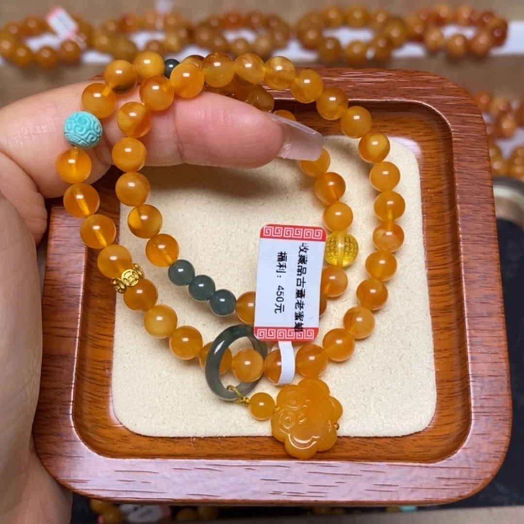 【闪购商品】未镶嵌蜜蜡手链手串