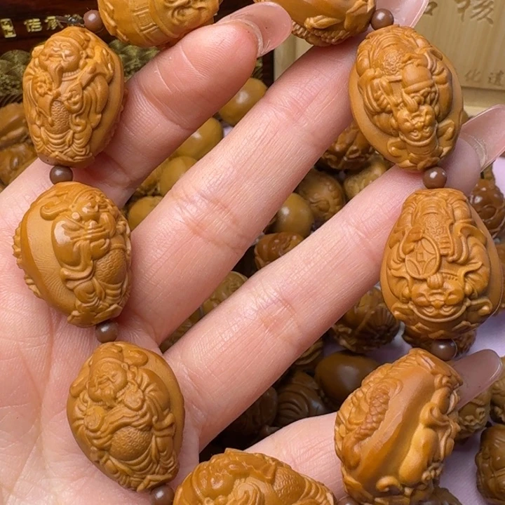 橄榄核手串/手链九龙财神