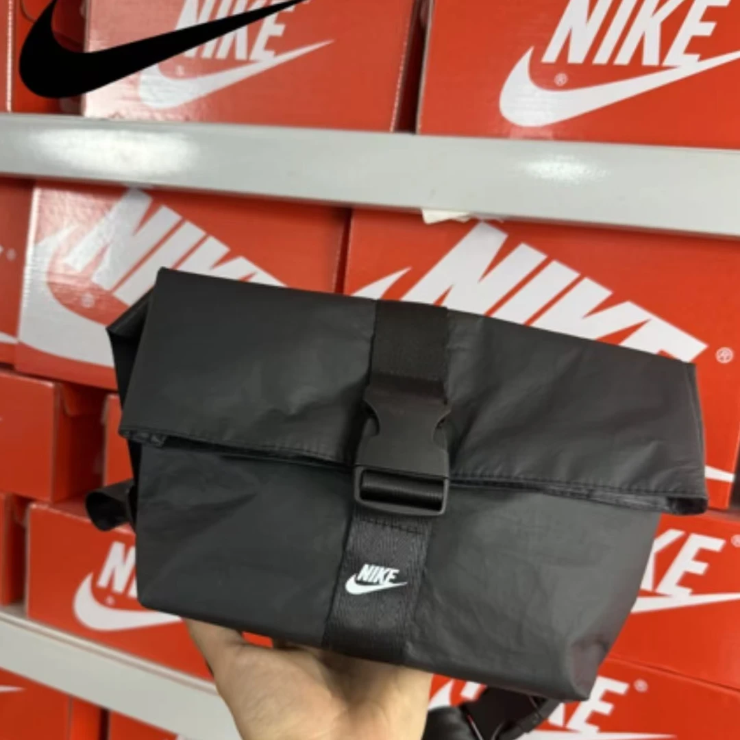 耐克NIKE运动休闲潮流时尚百搭挎包单肩背包 BG001-010A黑色