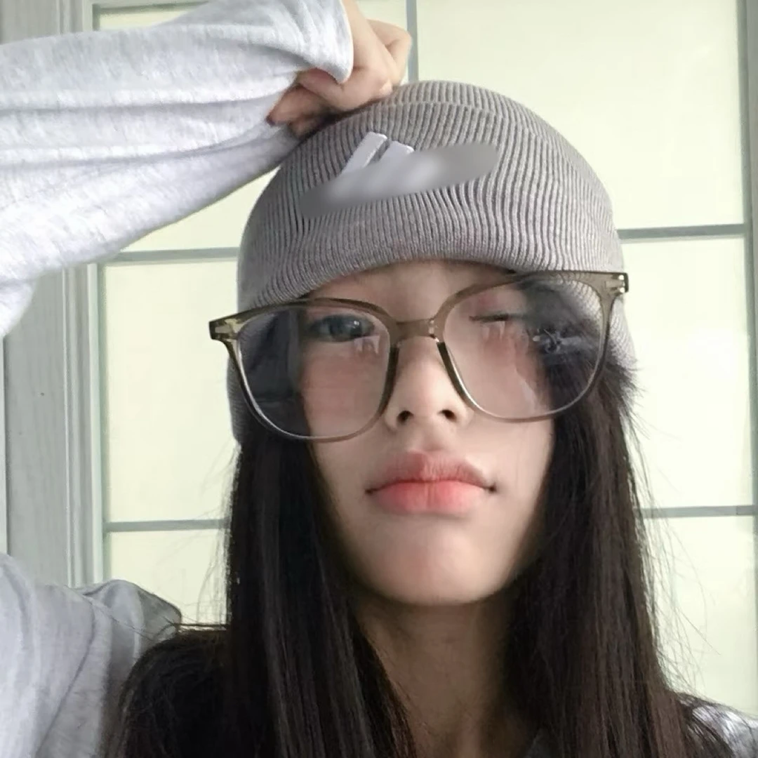 新款百搭针织帽女2025新款字母帽子百搭韩系针织重工大头围百搭帽