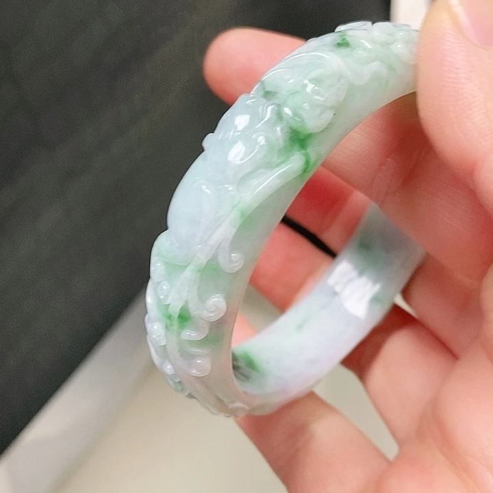 森***暖翡翠未镶嵌耳饰挂件