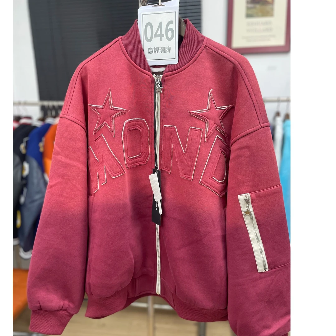 国朝卫衣渐变棒球服