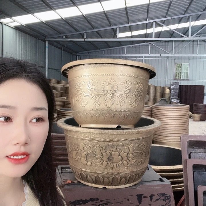 圆形70花盆2个有孔