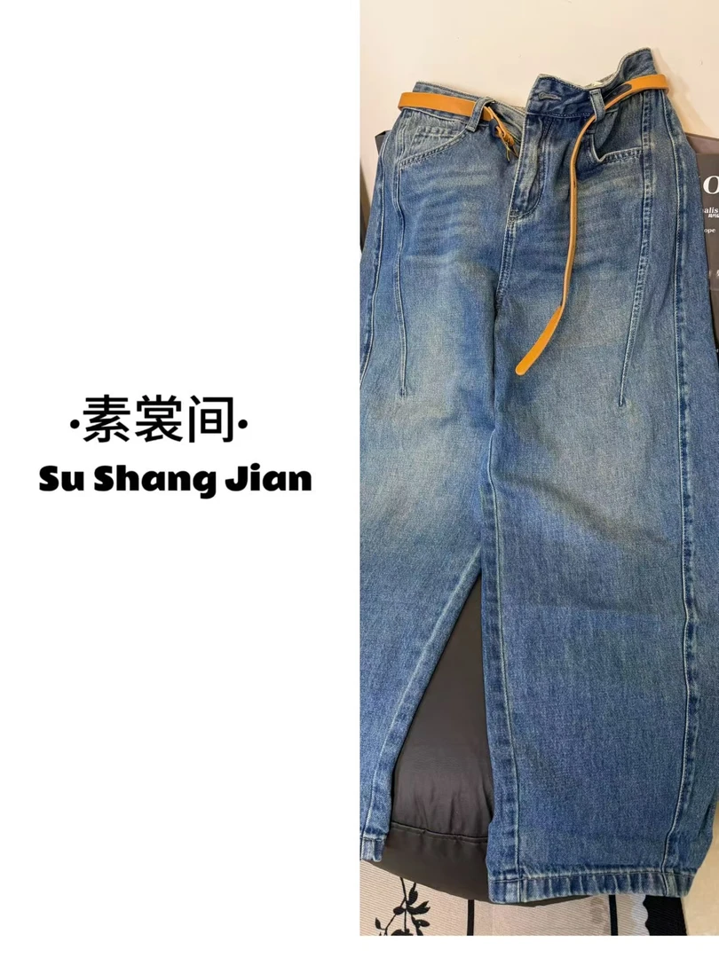 直筒裤长裤九分裤运动风大码短裤立体裁剪薄款欧美风