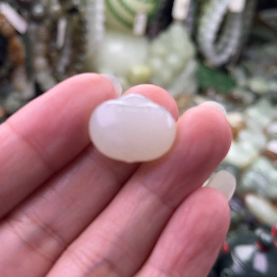 佛***子和田玉未镶嵌吊坠(不含链)