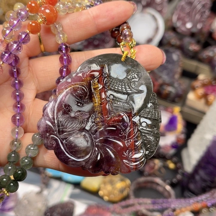 水晶颈饰未镶嵌订制