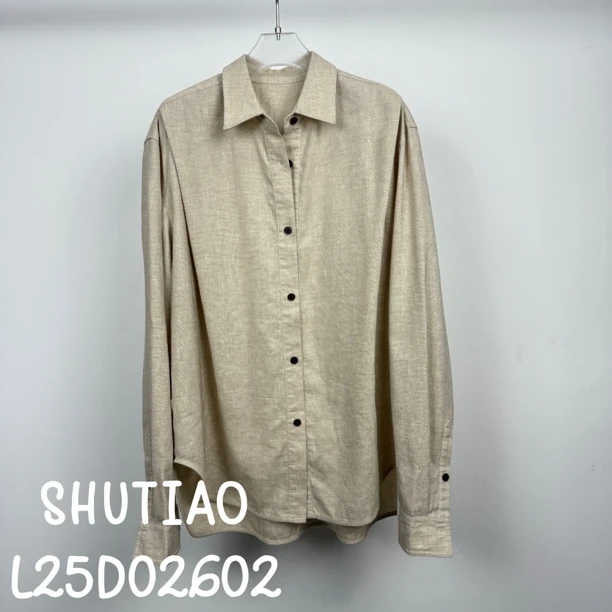 【SHUTIAO】2025夏季：新款小众设计款衬衫L25D02602