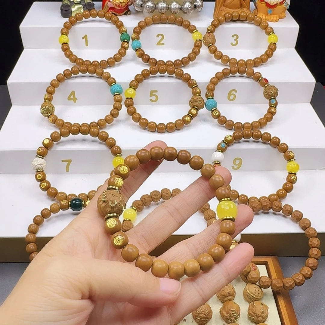 平***༖吊坠猴头核桃猴头手串