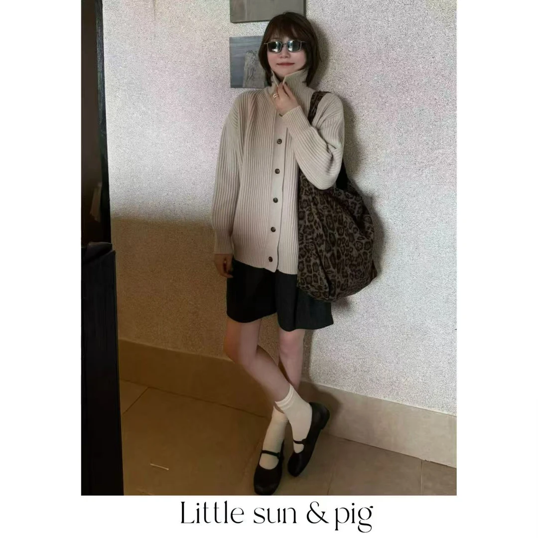 设计师家日系极简风开衫 no退no换