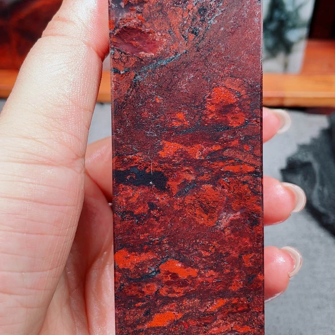 【闪购商品】玉桂林鸡血玉印章素章