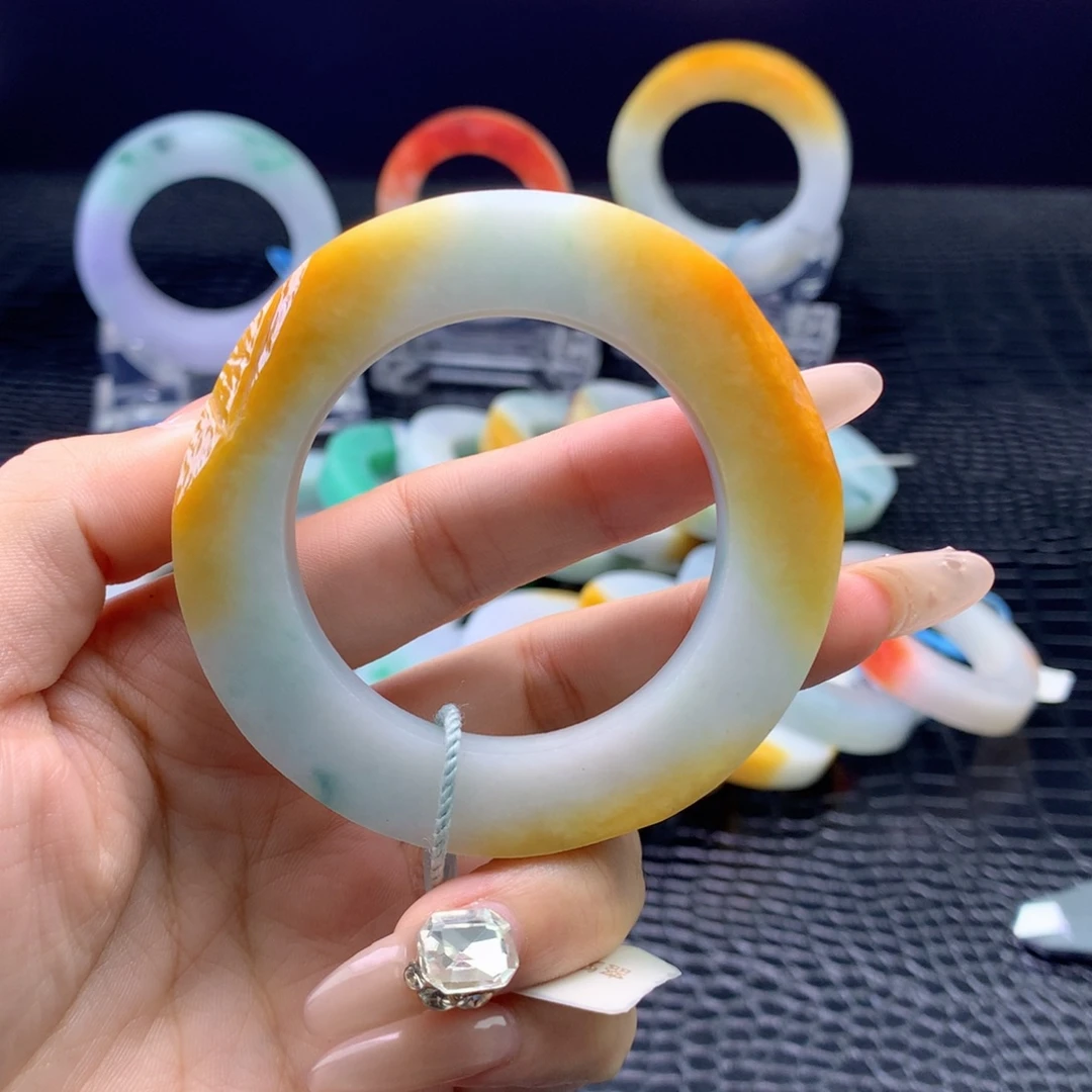 徊***鍢未镶嵌手镯定制翡翠