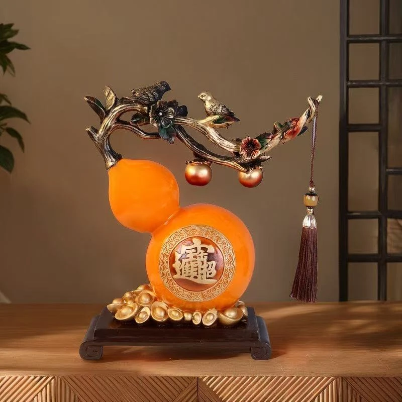 2025新中式如意葫芦招财摆件客厅玄关酒柜装饰品乔迁家居生日礼物