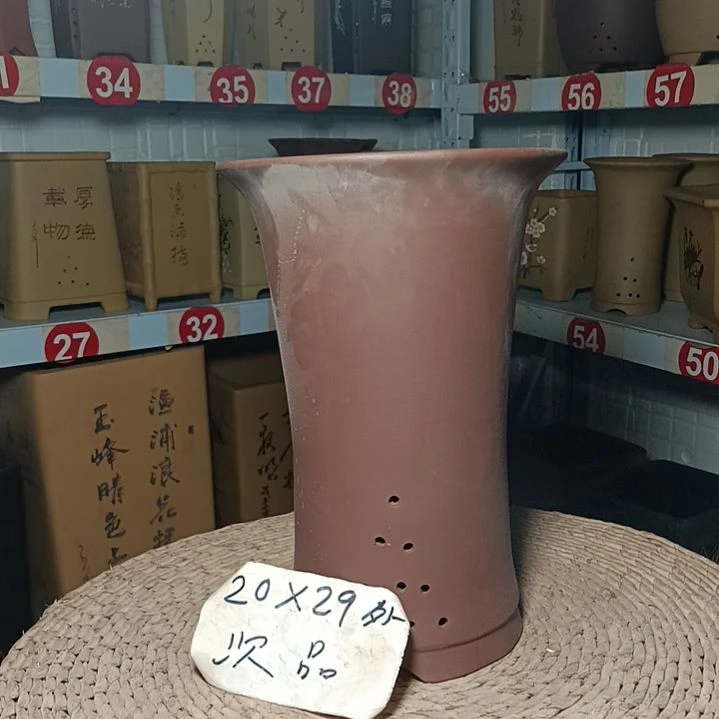 红陶陶瓷花盆＃宜兴花盆＃多肉盆景盆