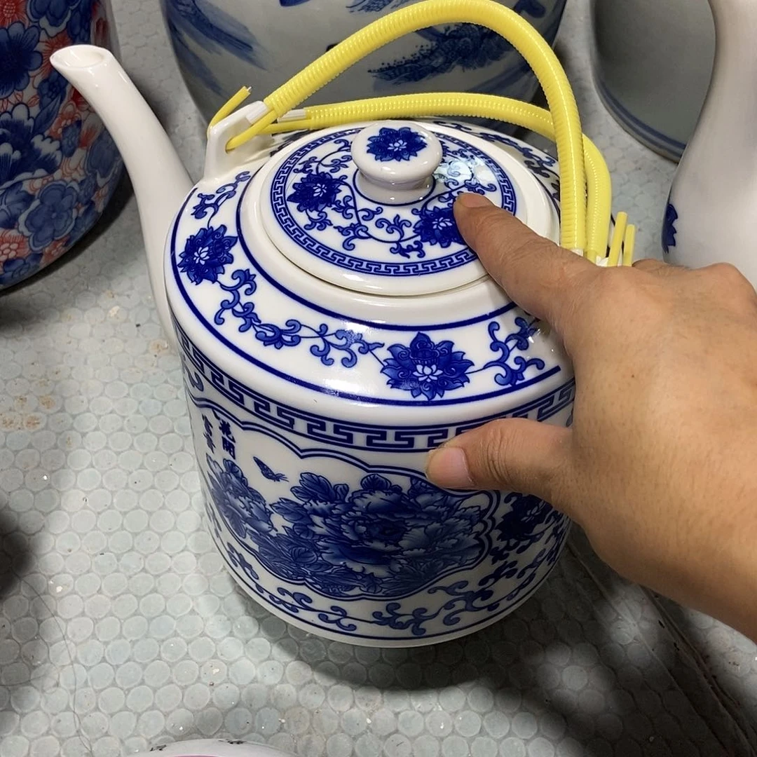 瓷片景德镇陶瓷壶小