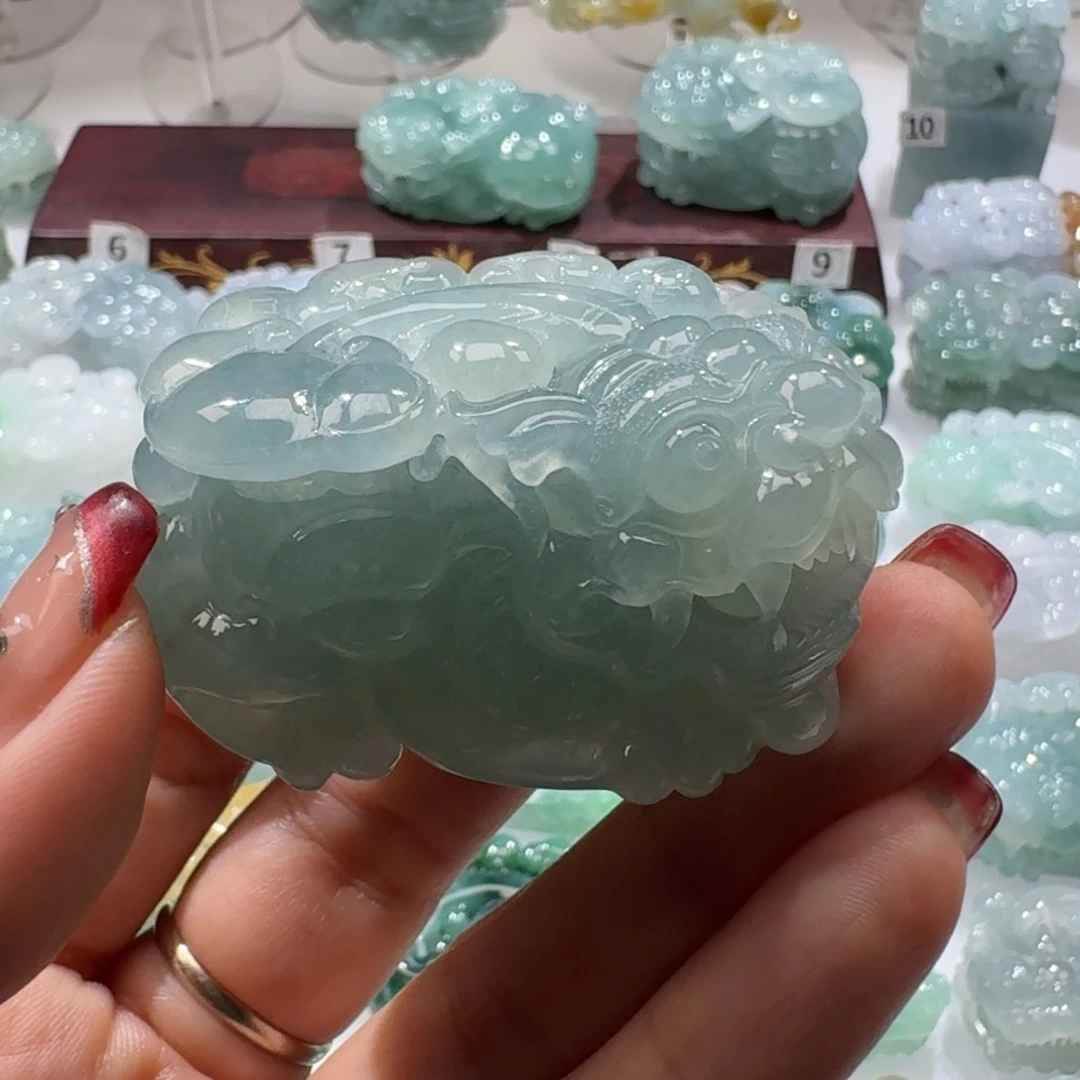 定制翡翠未镶嵌海*貔貅