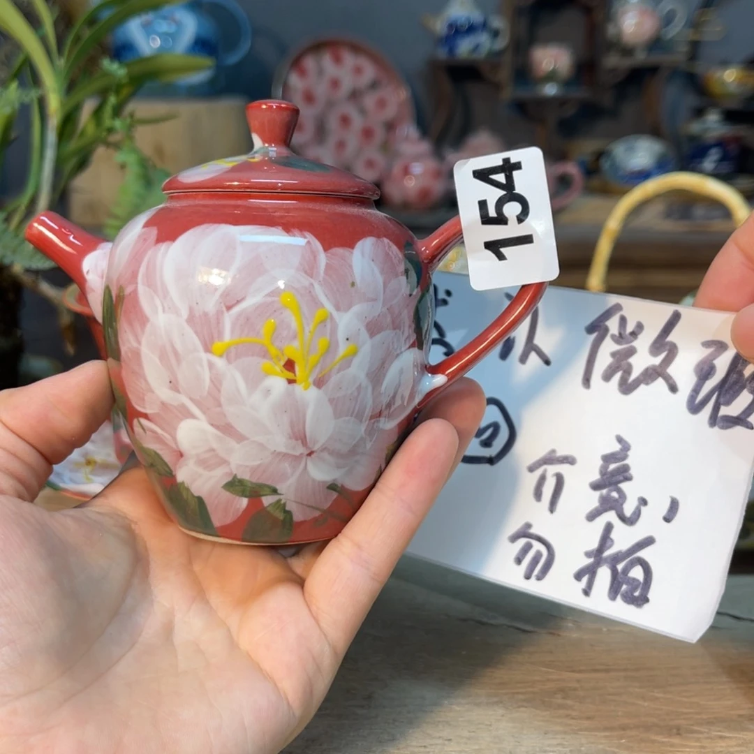 南****壶素浅陶瓷手工手绘