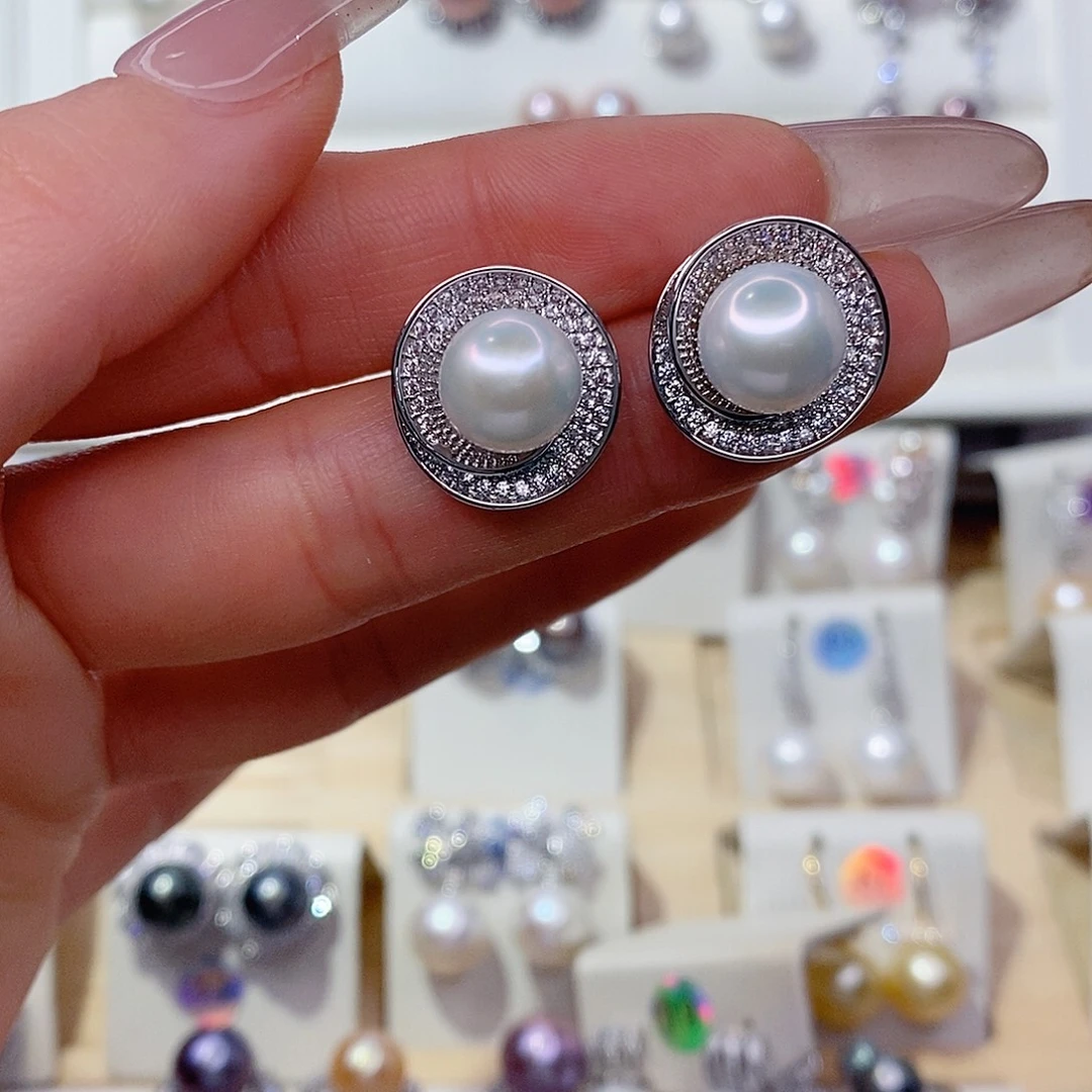 淡水珍珠未镶嵌耳饰