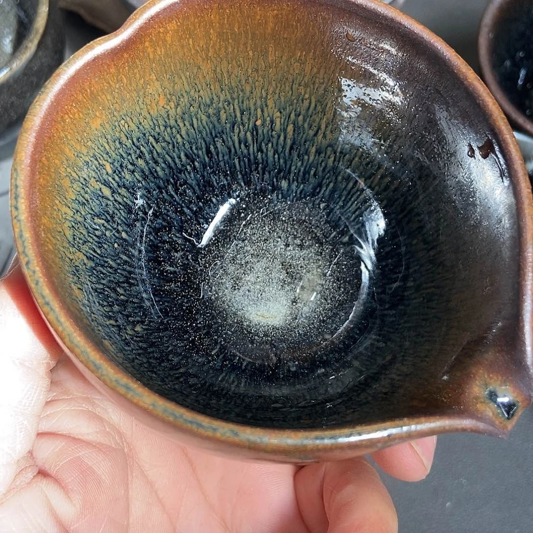 茶盏?****哥448 建阳建窑建盏微瑕