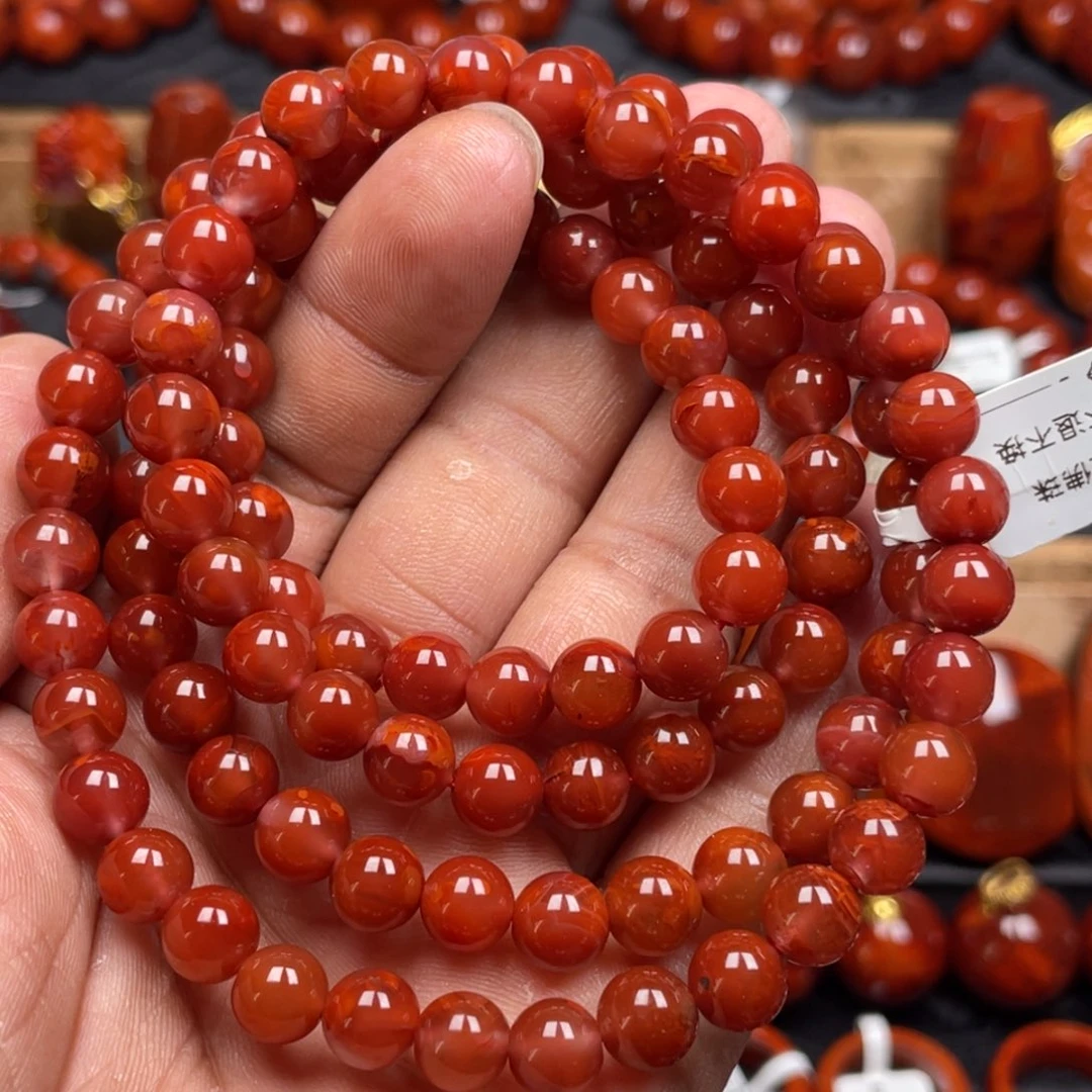 南红玛瑙未镶嵌珠宝奇石多圈7➕