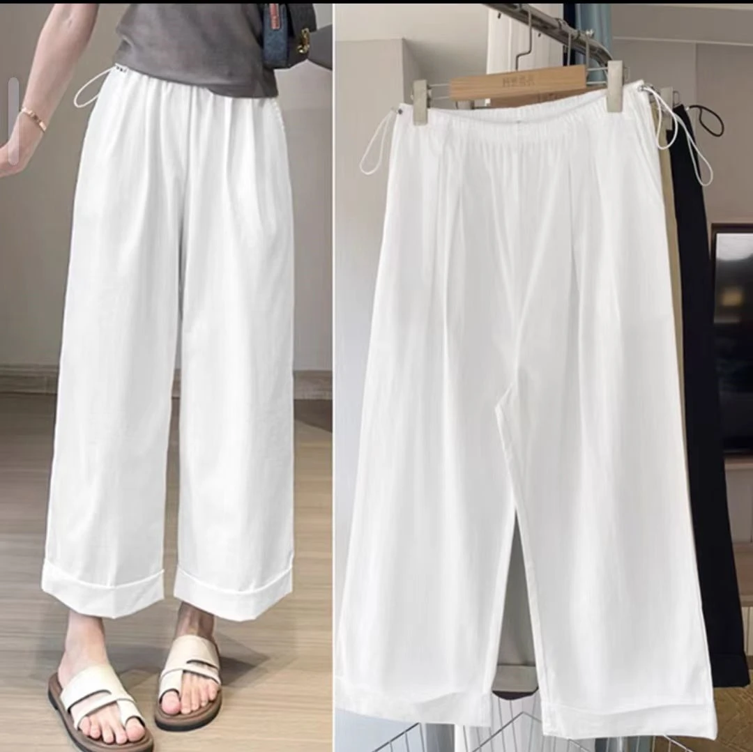 孕妇裤子夏季薄款孕妇专用孕妈孕妇阔腿裤夏季薄款宽松百搭纯色