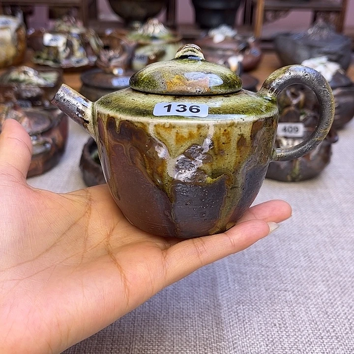裸柴烧陶瓷手工茶器
